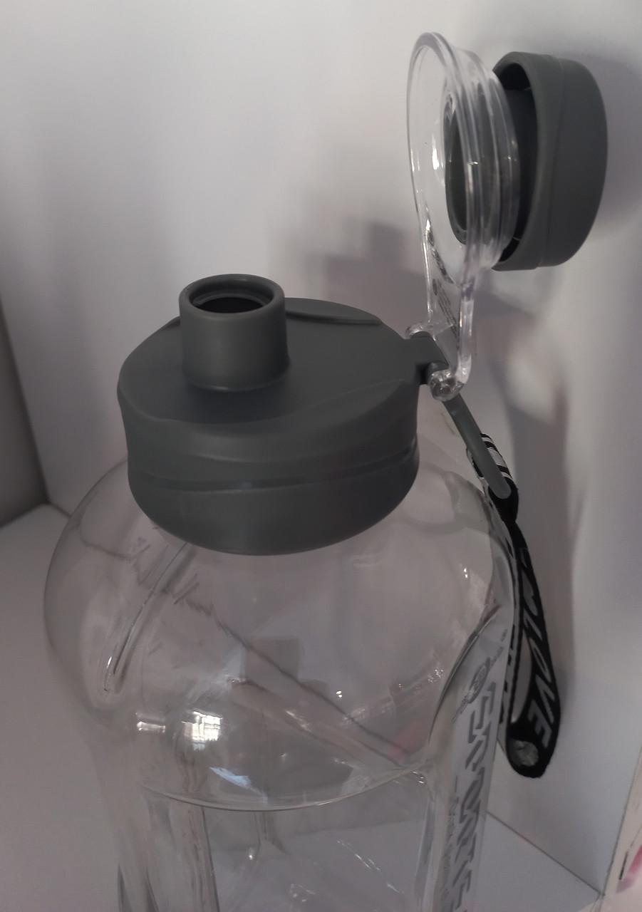 Пляшка спортивна для води 1,7 л Сірий (2320488978) - фото 5 Пляшка спортивна для води 1,7 л Сірий (2320488978) - фото 5