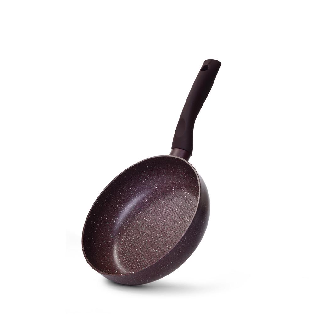 Сковорідка Fissman Mosses Stone TouchStone глибока з антипригарним покриттям 24х6 см (14698)