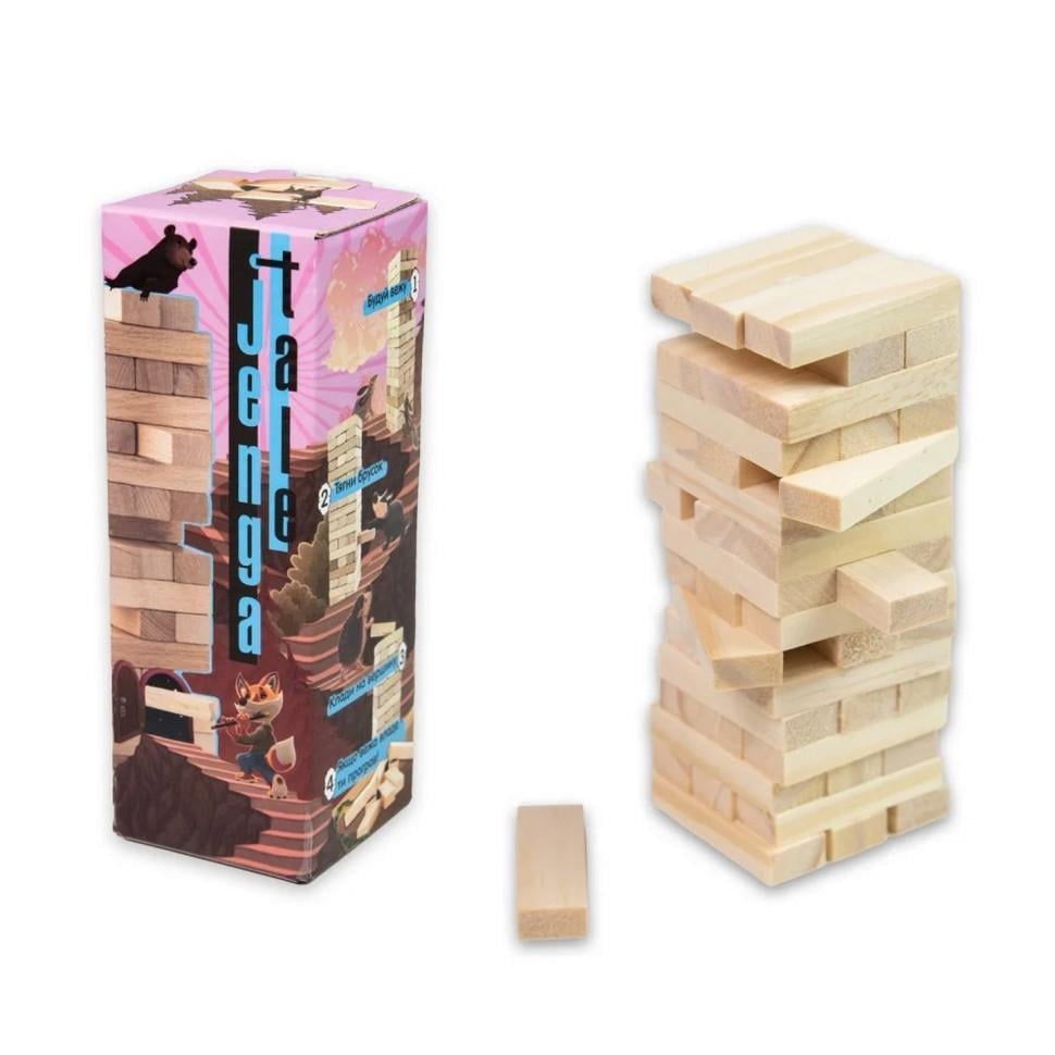 Настільна гра Strateg "Jenga Tale" 30966 48 брусків (RLT32779)