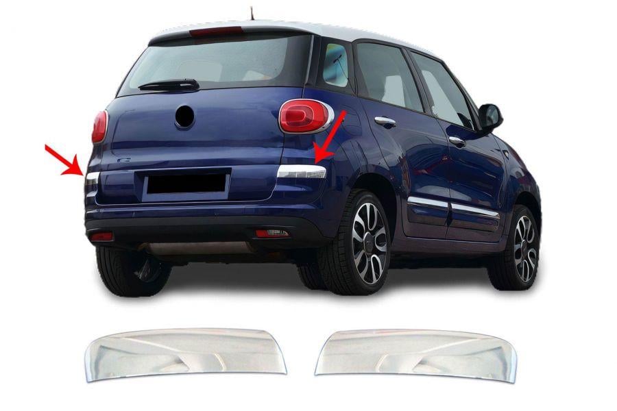 Накладка на углы бампера для 500L 2018/ Omsa Line для Fiat 500/500L нержавеющая сталь Хром Накладка на углы бампера для 500L 2018/ Omsa Line для Fiat 500/500L нержавеющая сталь Хром