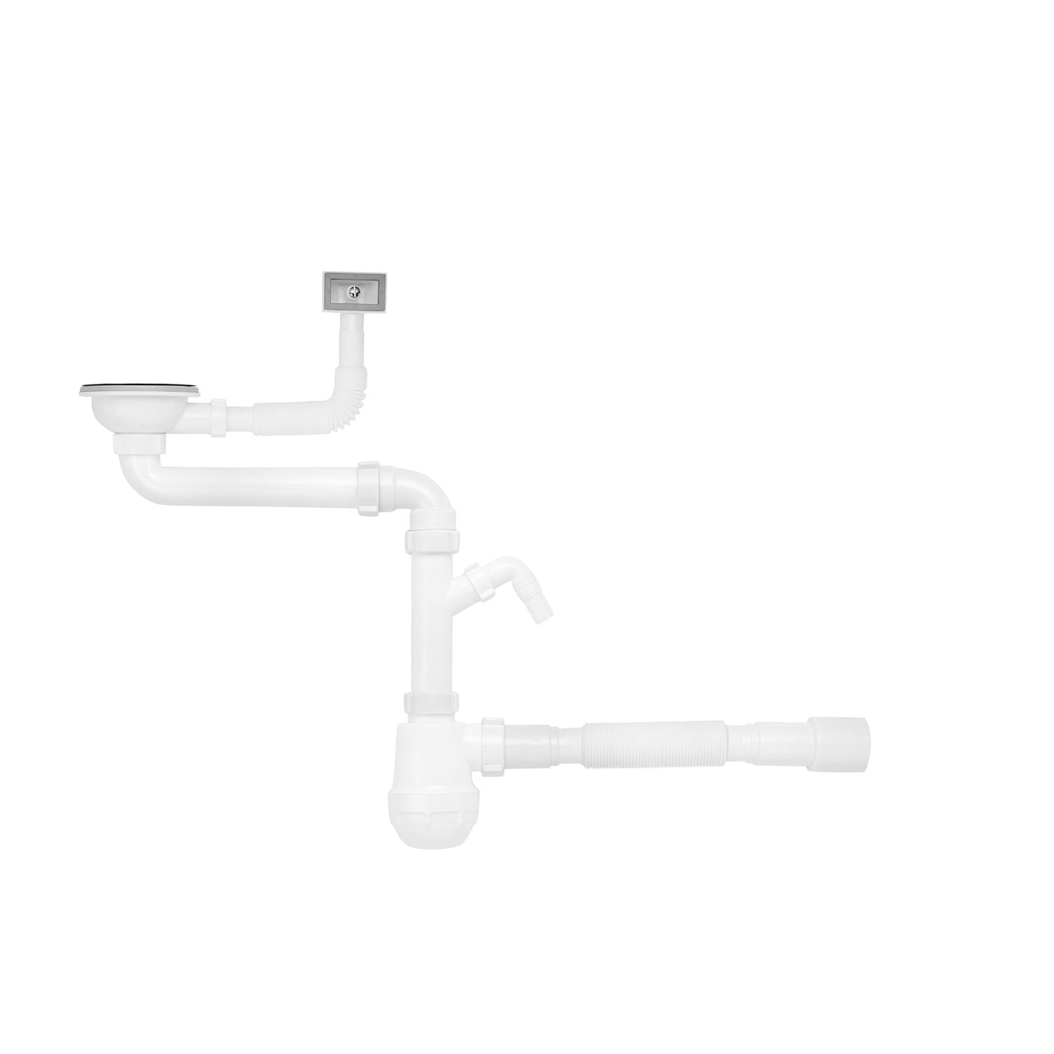 Сифон для кухонной мойки Kroner KRP-KS02S-1 CV032076 115 мм (177436)