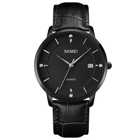 Наручные часы Skmei 1801LBKBK Black Leather