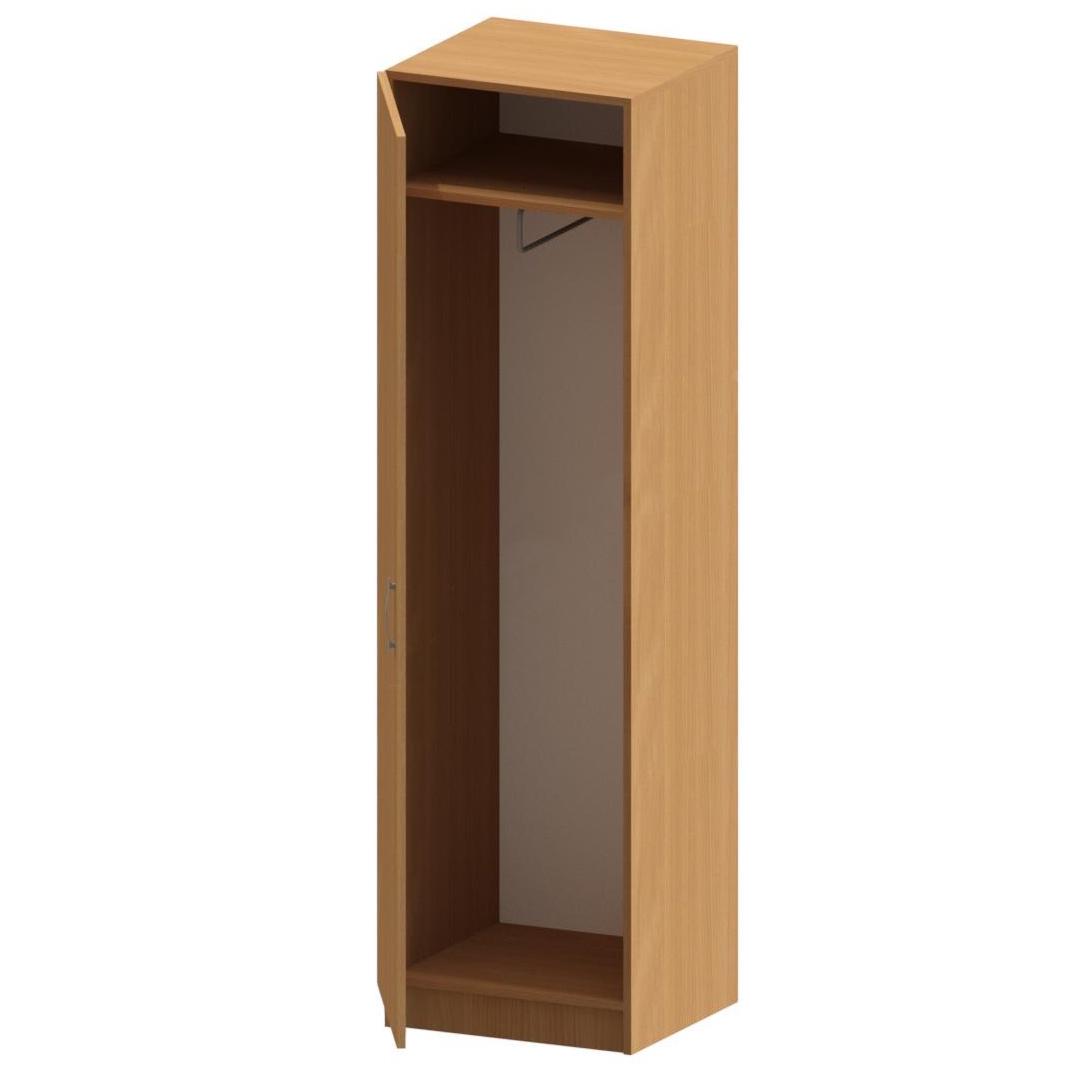 Пенал для одягу на балкон Goydalka з висувною штангою ЛДСП/кромка ПВХ 500х500х1800 мм Бук (42408) - фото 4 Пенал для одягу на балкон Goydalka з висувною штангою ЛДСП/кромка ПВХ 500х500х1800 мм Бук (42408) - фото 4