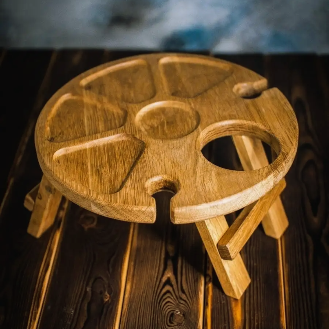 Поднос складной винный из дуба 35х15 см (G80) - фото 6