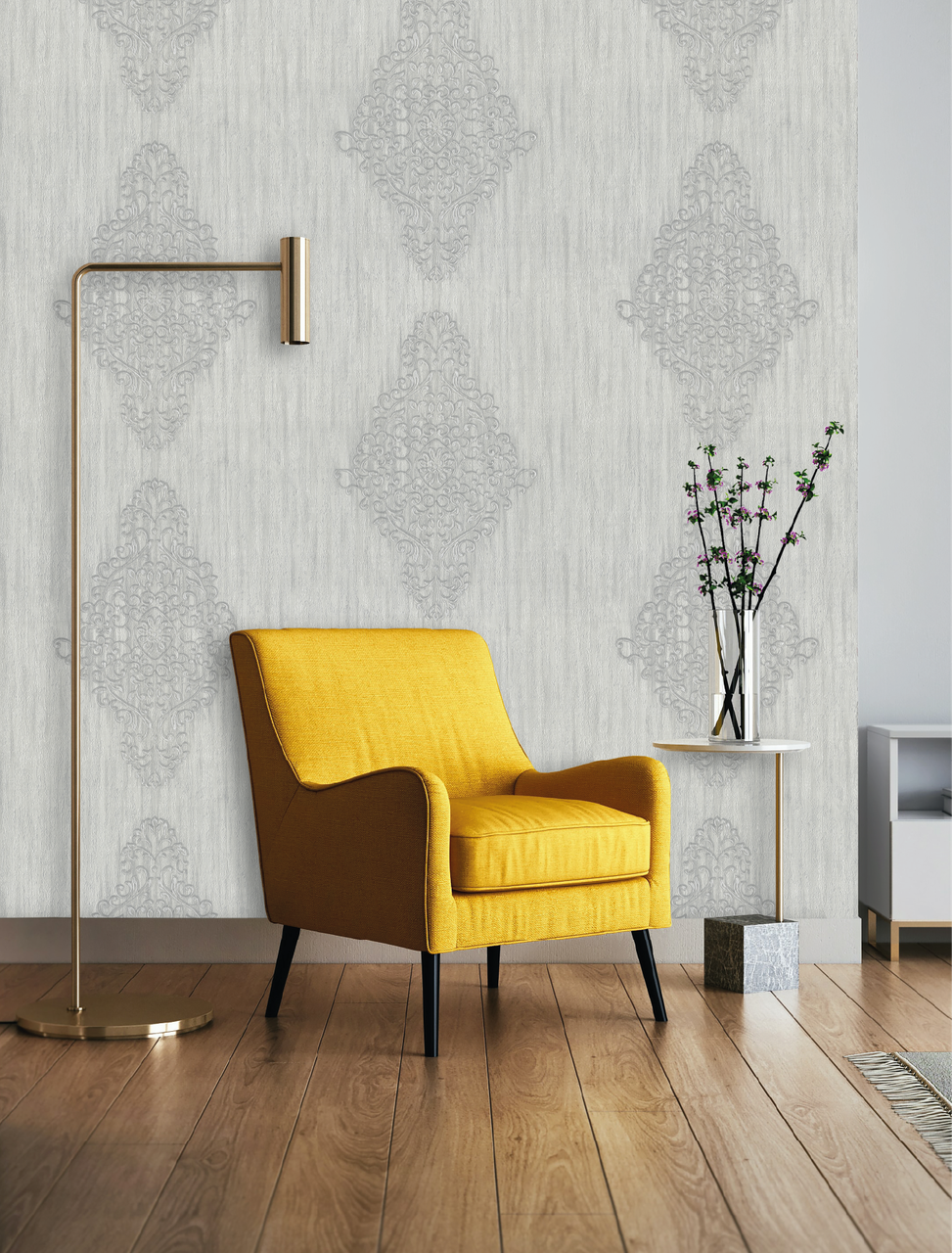 Шпалери універсальні LS миючі 10,05х1,06 м Сіро-фіолетовий (4-1436) - фото 4