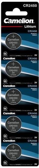 Батарейка Camelion CR 2450 3V литиевая 5 шт.