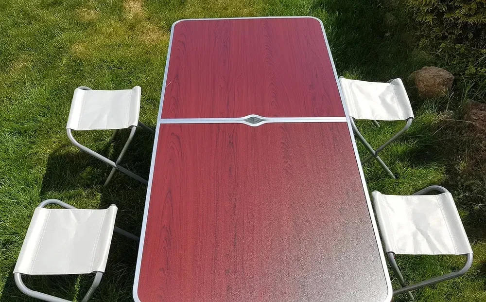 Стіл зі стільцями туристичний складаний алюмінієвий - фото 4 Стіл зі стільцями туристичний складаний алюмінієвий - фото 4