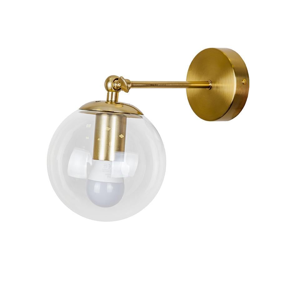 Настенный светильник Lighthouse LS-18150F-1 BRZ/CL плафон прозрачный Бронзовый Настенный светильник Lighthouse LS-18150F-1 BRZ/CL плафон прозрачный Бронзовый