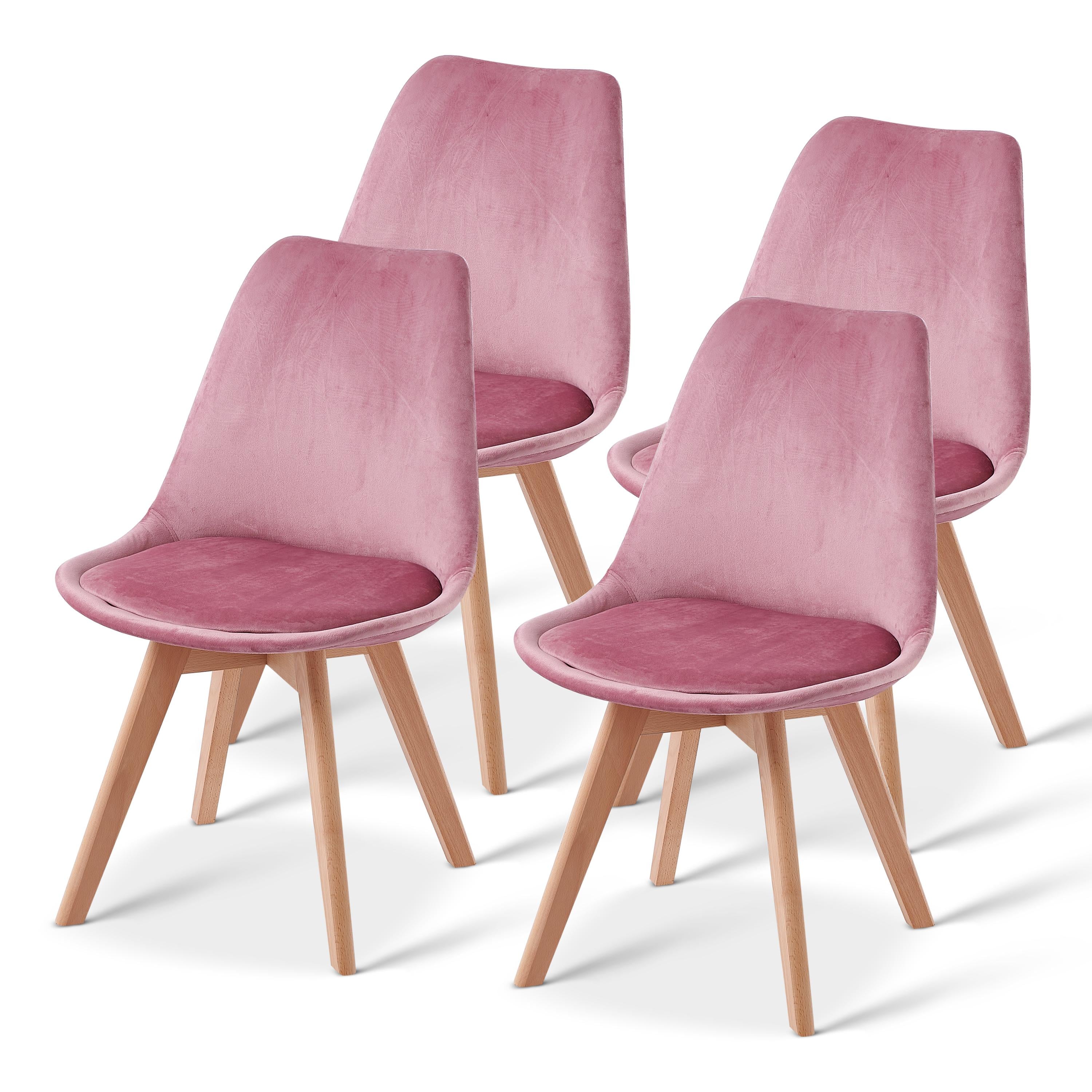 Стулья кухонные Homart DC-009V велюр 4 шт Розовый(9383)