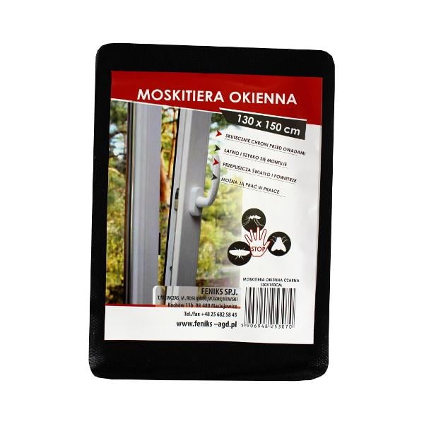 Сетка москитная на окно Feniks PL 130х150 см Черный
