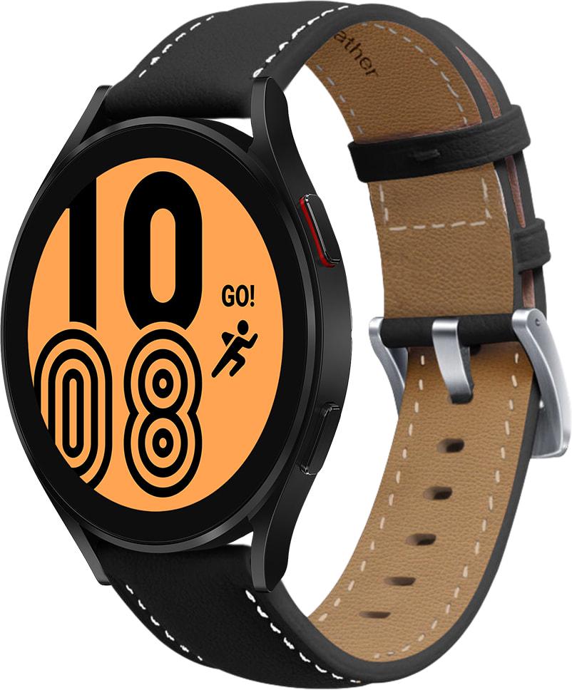 Ремешок кожаный Folsa для Galaxy Watch 4 44 мм Black (31517-2B)