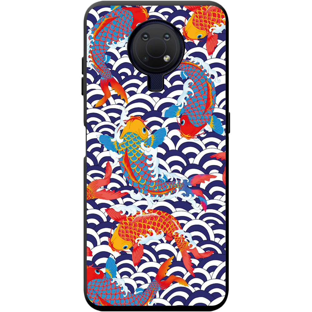 Чехол BoxFace Nokia G10 Koi Fish Черный силикон (42626-up2477-42880)