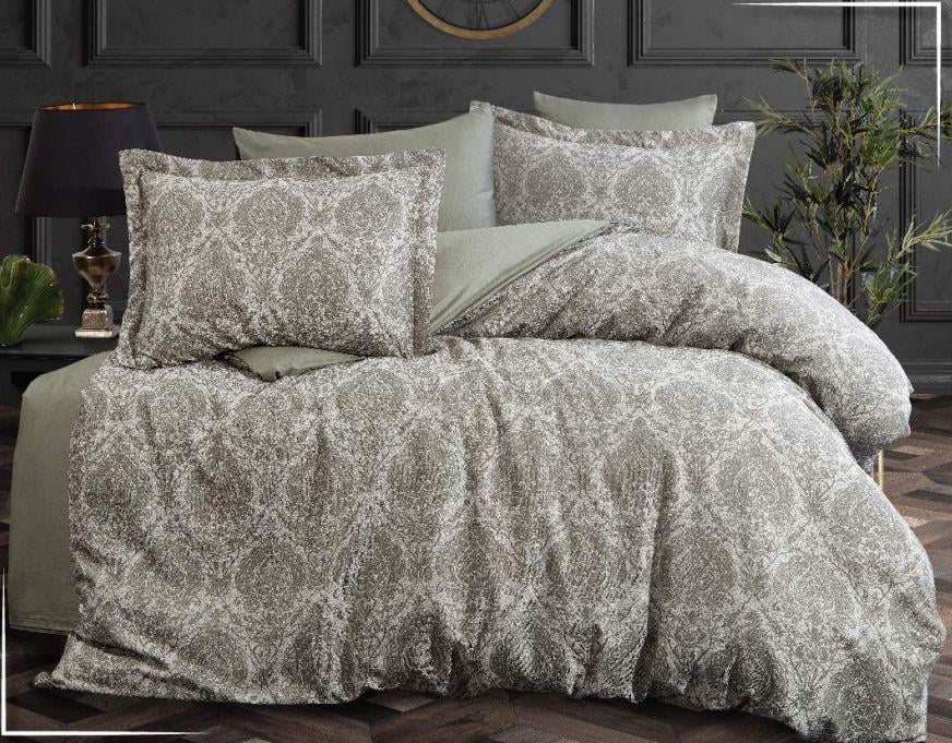 Постельное белье Dantela Karolina haki Жаккард Евро