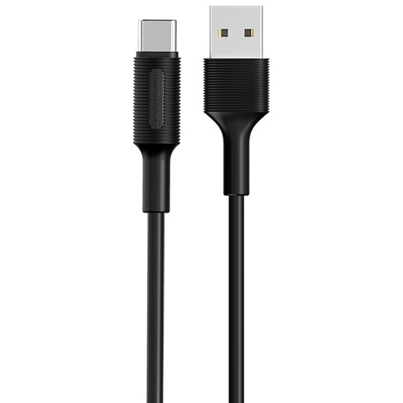 Дата кабель Borofone BX1 EzSync USB to Type-C 1 м Black