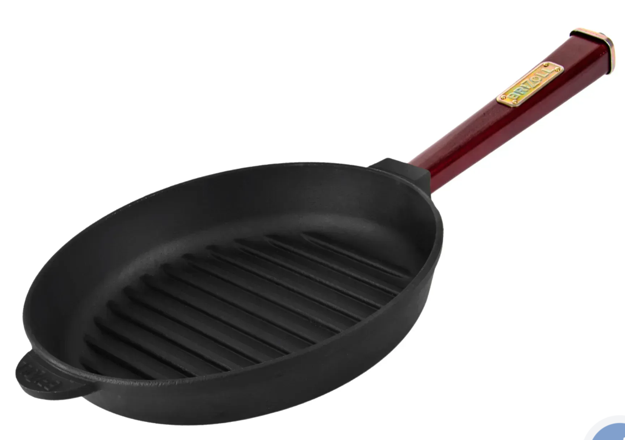 Сковорода-гриль чугунная Optima‑Bordo 260х40 мм Бордовый (O2640G-P2)