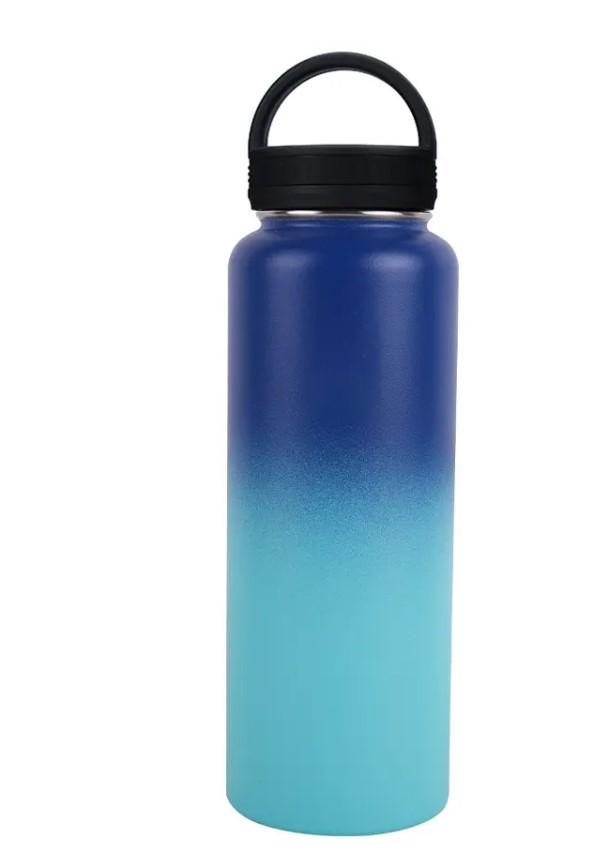 Термос Steel Vacuum Bottle 1000 мл с двойными стенками Синий