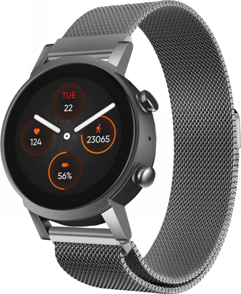 Ремешок Миланская Петля Milano для Mobvoi TicWatch E3 Grey (26745-33)