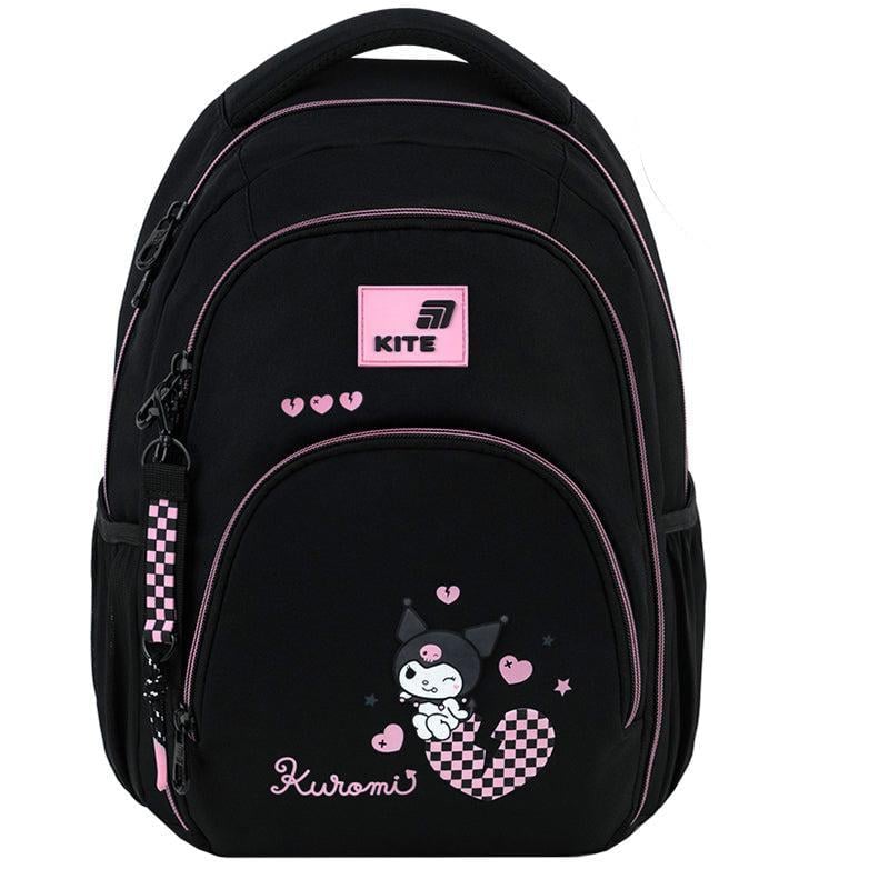 Рюкзак KITE Education teens Kuromi 42x32x13 см 19,5л Черный (HK26-905M)