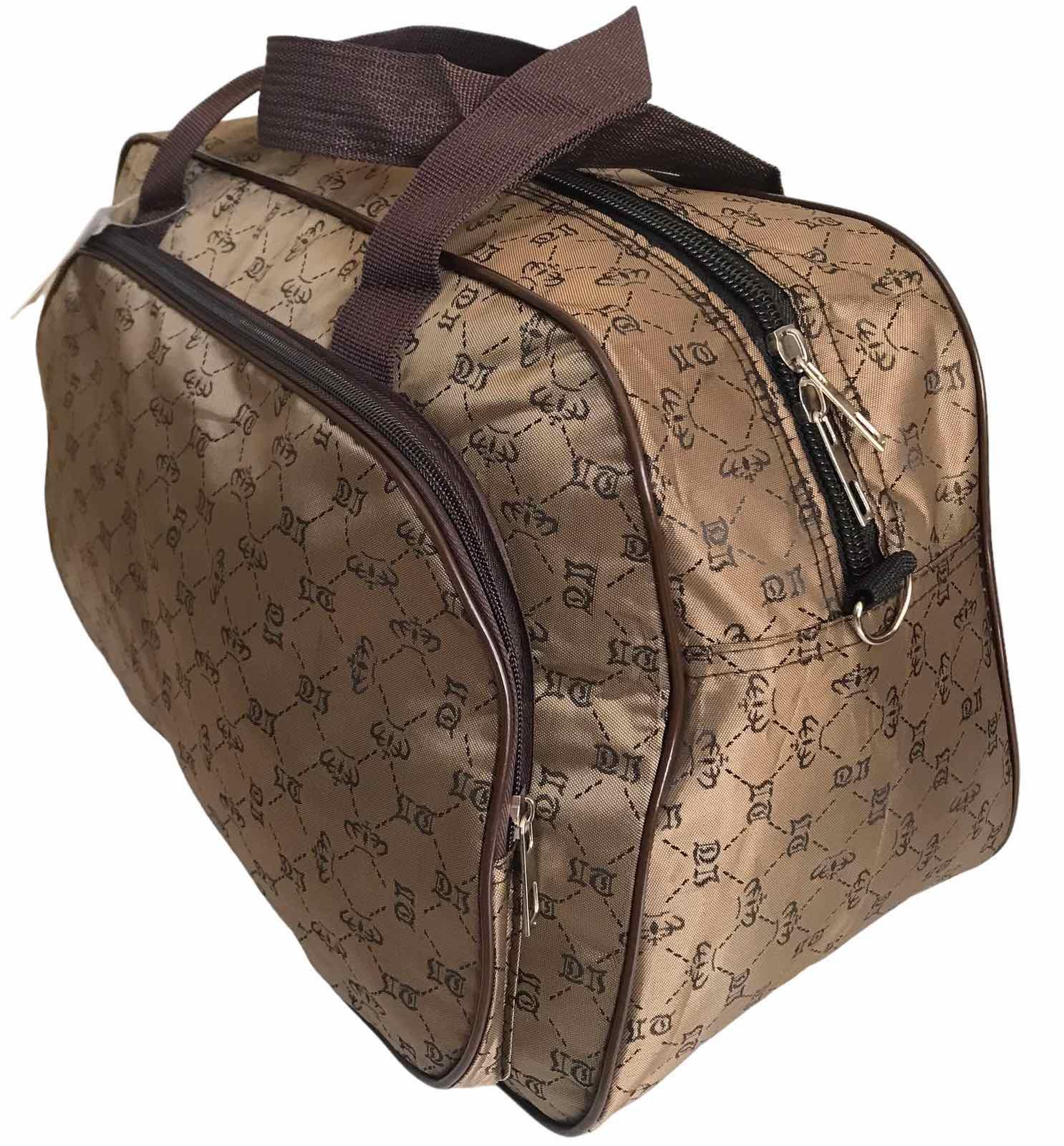 Сумка дорожная ручная кладь с длинным ремнем через плечо Коричневый (41213) - фото 3 Сумка дорожная ручная кладь с длинным ремнем через плечо Коричневый (41213) - фото 3