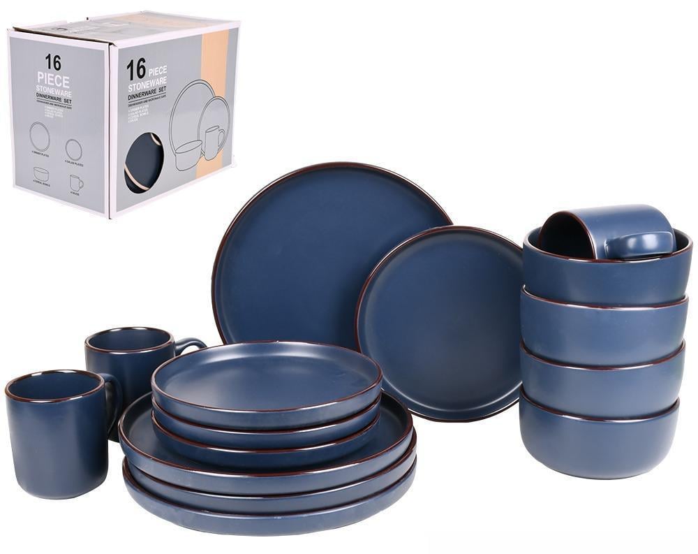 Набор столовой посуды 16 пр. тарелка 26 и 20 см/пиала 15 см/чашка 420 мл (MC5573-1)