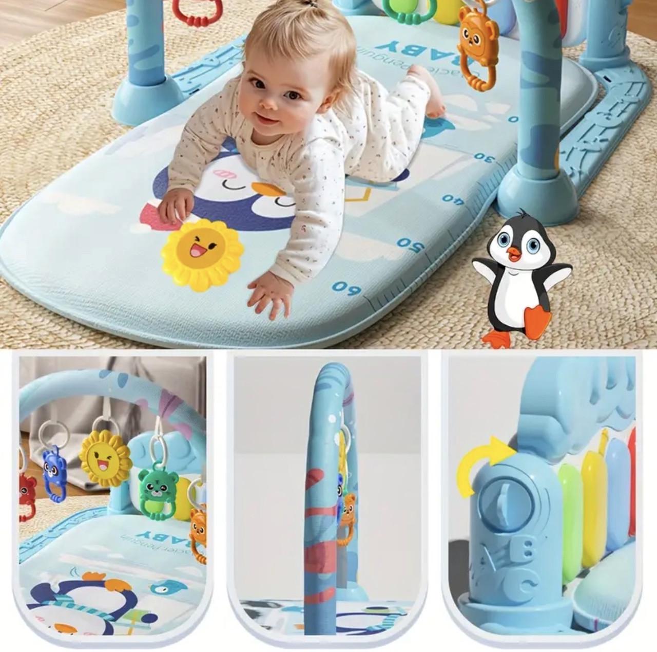 Развивающий коврик-пианино с дугой и подвесными игрушками 72х43 см (30) - фото 7 Развивающий коврик-пианино с дугой и подвесными игрушками 72х43 см (30) - фото 7