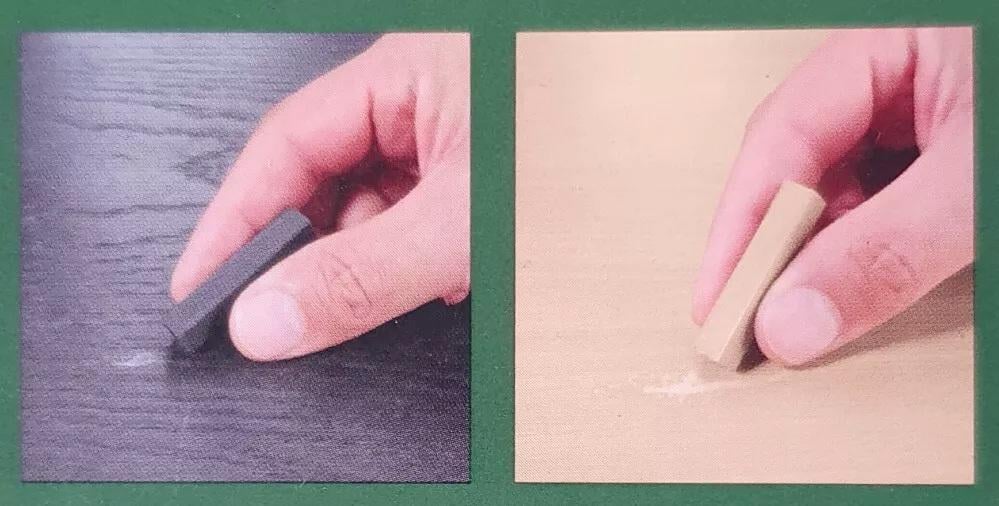 Карандаш для реставрации мебели PARKSIDE P1-00184 восковой 2 шт. Красное дерево/Бук - фото 3