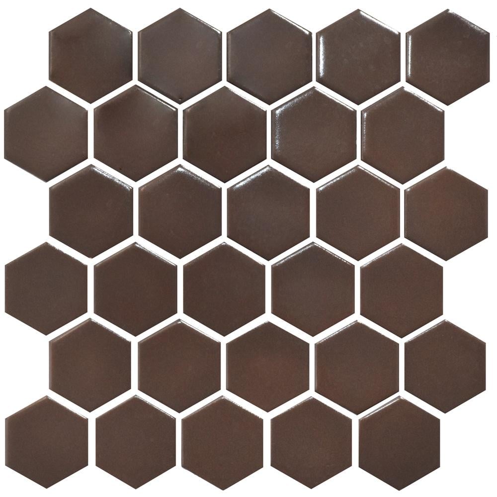 Керамическая мозаика Kotto Ceramica HEXAGON H 6005 295x295x9 мм Coffee Brown
