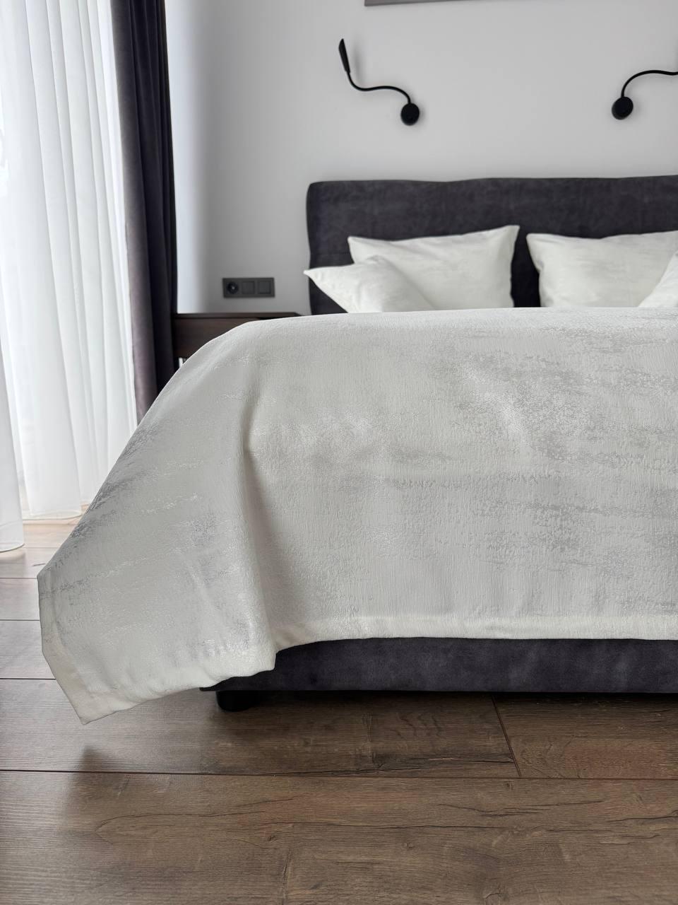 Покрывало Мрамор 180х250 см Молочный (22000-2-180x250cm) - фото 1 Покрывало Мрамор 180х250 см Молочный (22000-2-180x250cm) - фото 1