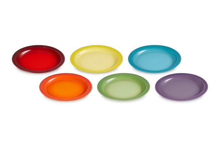 Набір тарілок обідніх Le Creuset Rainbow 27 см 6 шт. Різнокольоровий (79364278358006) - фото 2