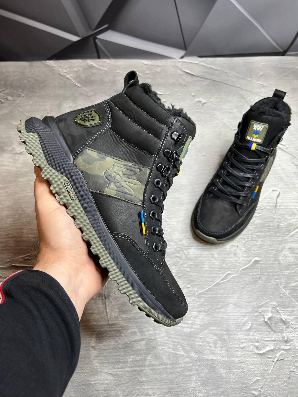 Берці зимові чоловічі з хутром та гербом р. 40 Чорний - фото 4 Берці зимові чоловічі з хутром та гербом р. 40 Чорний - фото 4