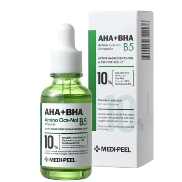 Сыворотка для чувствительной и проблемной кожи MEDI PEEL AHA BHA Amino Cica Nol B5 Ampoule 30 мл