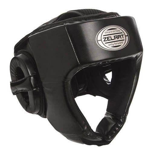 Шлем боксерский Zelart BO-1362 открытый XL Черный/Серебряный (37363088)