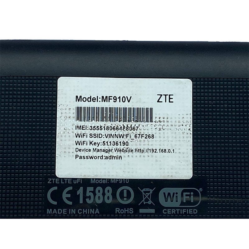 Роутер ZTE MF910v 4G/LTE/Wi-Fi 2300 мАг до 15 пристроїв до 150 Мбіт/с Black (tf860) - фото 10