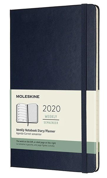 Еженедельник Moleskine 2020 средний Сапфировый (DHB2012WN3Y20)