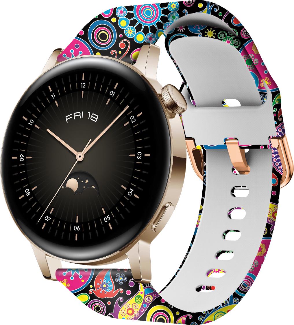 Ремешок Colorful для Huawei Watch GT3 Fireworks 42 мм (28612) - фото 1