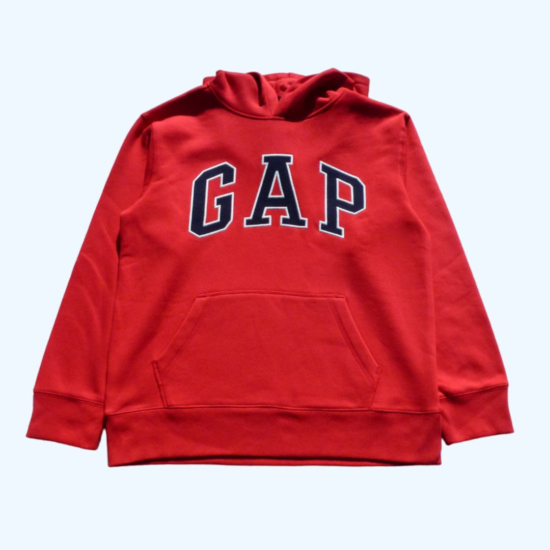 Худі дитяче GАР на флісі з брендовим лого 164-176 см Червоний