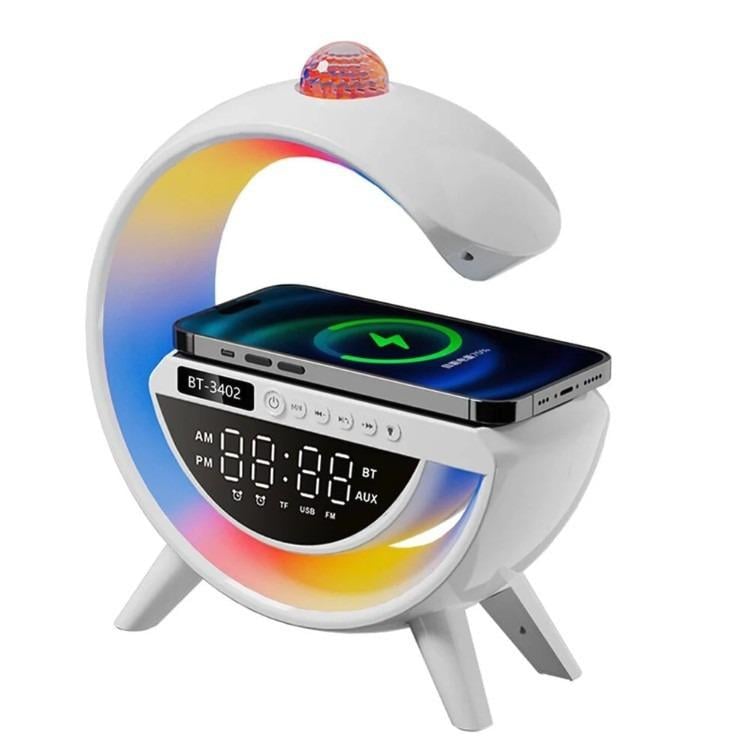 Ночник MY MARK BT-3402 с беспроводной зарядкой и Bluetooth колонкой (BT- 3402) Ночник MY MARK BT-3402 с беспроводной зарядкой и Bluetooth колонкой (BT- 3402)