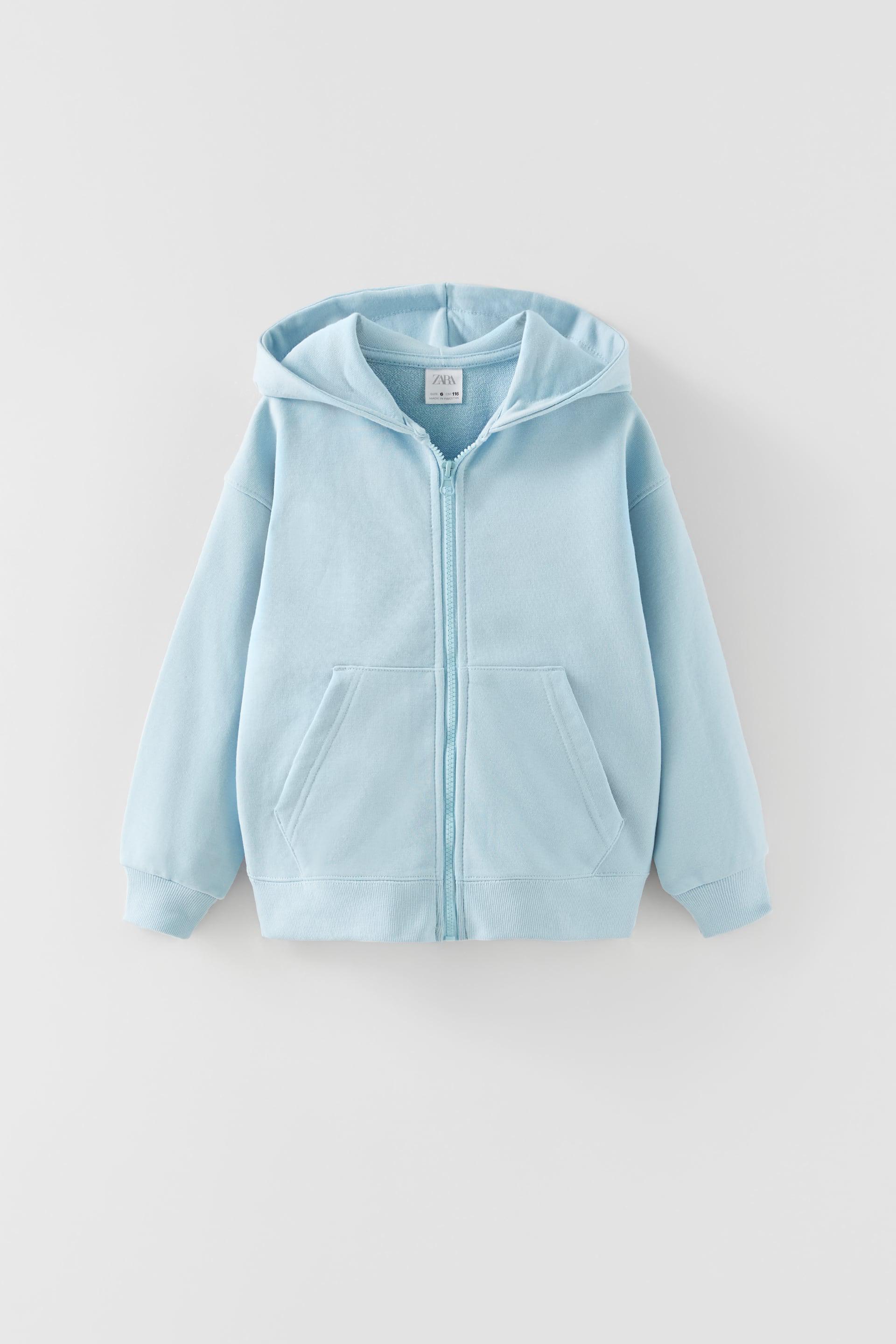 Толстовка для девочки Zara на молнии 164 см Blue (0088600406)