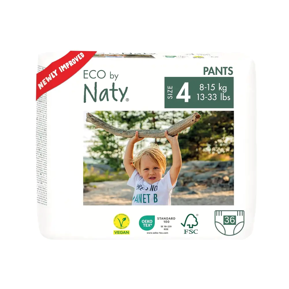 Подгузники-трусики органические Eco by Naty р. 4 от 8 до 15 кг 36 шт.