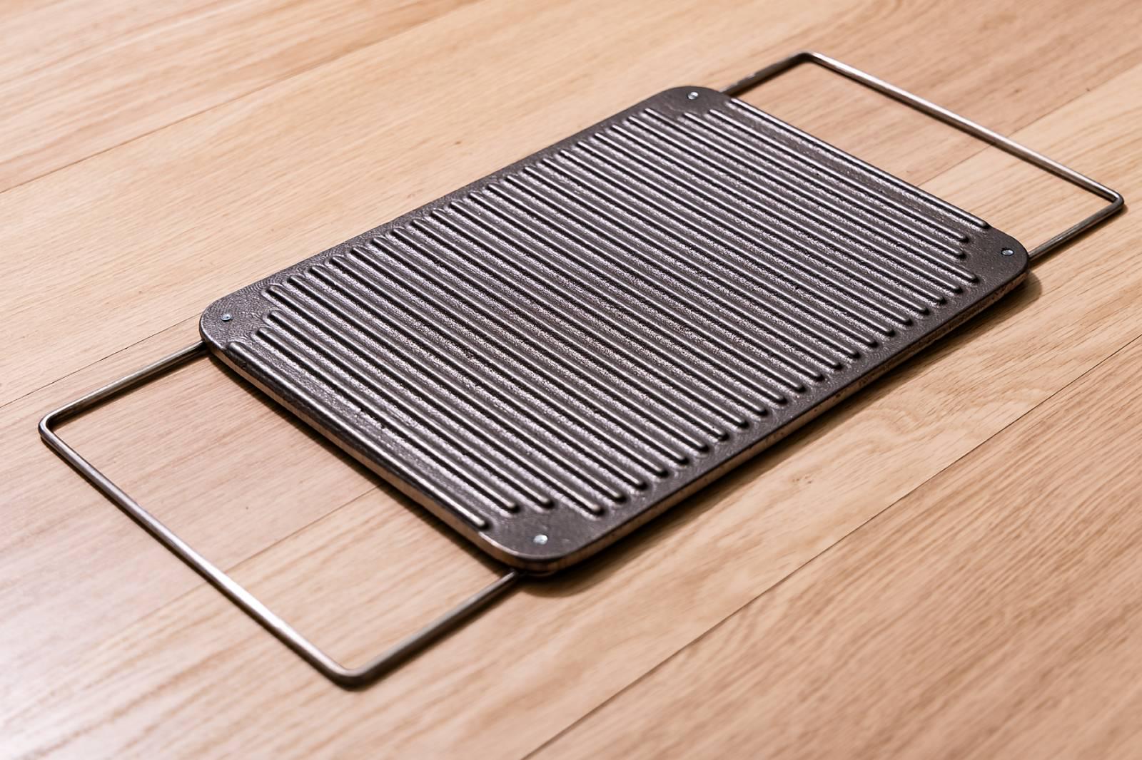 Плита чугунная KHLP Аскет гриль для мангала 540х245/350х245 мм - фото 2 Плита чугунная KHLP Аскет гриль для мангала 540х245/350х245 мм - фото 2