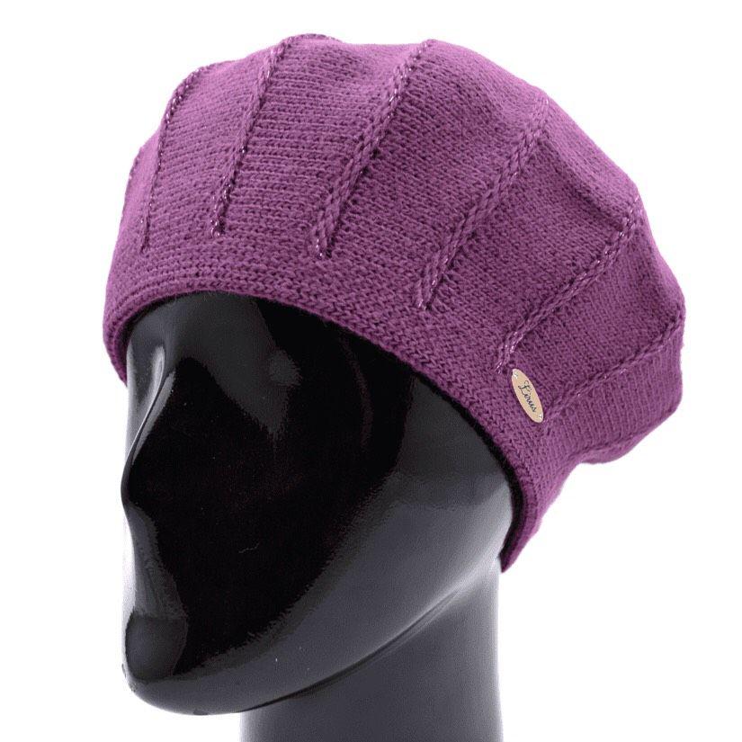Берет шерстяной Lirus Милан двойной р. 56-58 Сиреневый (38929)