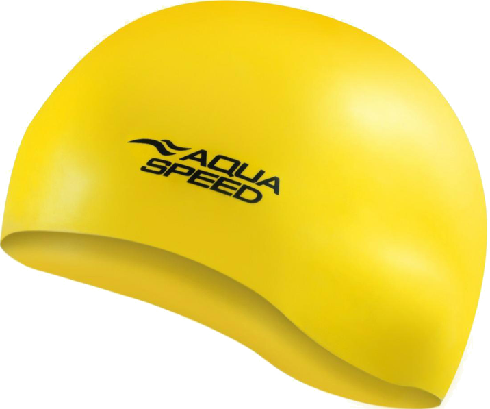 Шапочка для плавания Aqua Speed MONO Уни силикон Желтый (6936116102271)