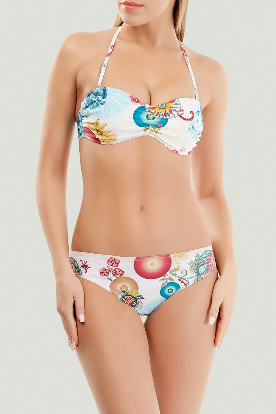 Купальник с уплотненной чашкой/плавки слип Marc&Andre р. 42B/S Белый (66627) - фото 2 Купальник с уплотненной чашкой/плавки слип Marc&Andre р. 42B/S Белый (66627) - фото 2