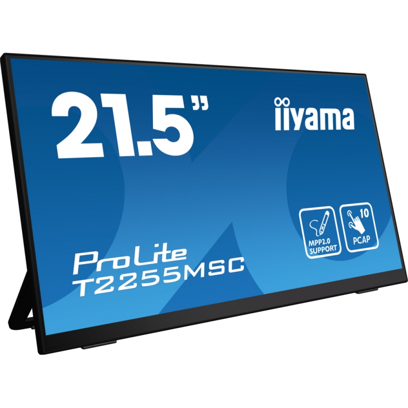 Монитор сенсорный iiyama T2255MSC-B1 IPS 1920x1080 Full HD 21.5" 6W (26832316) - фото 2 Монитор сенсорный iiyama T2255MSC-B1 IPS 1920x1080 Full HD 21.5" 6W (26832316) - фото 2