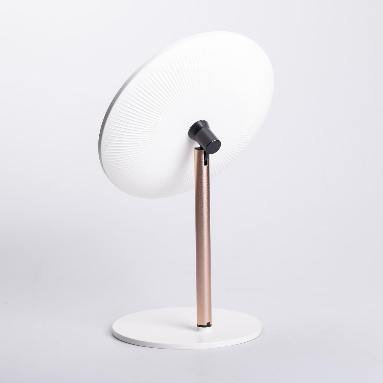 Дзеркало косметичне з підсвічуванням кругле настільне 21 см Білий (6887) - фото 2 Дзеркало косметичне з підсвічуванням кругле настільне 21 см Білий (6887) - фото 2