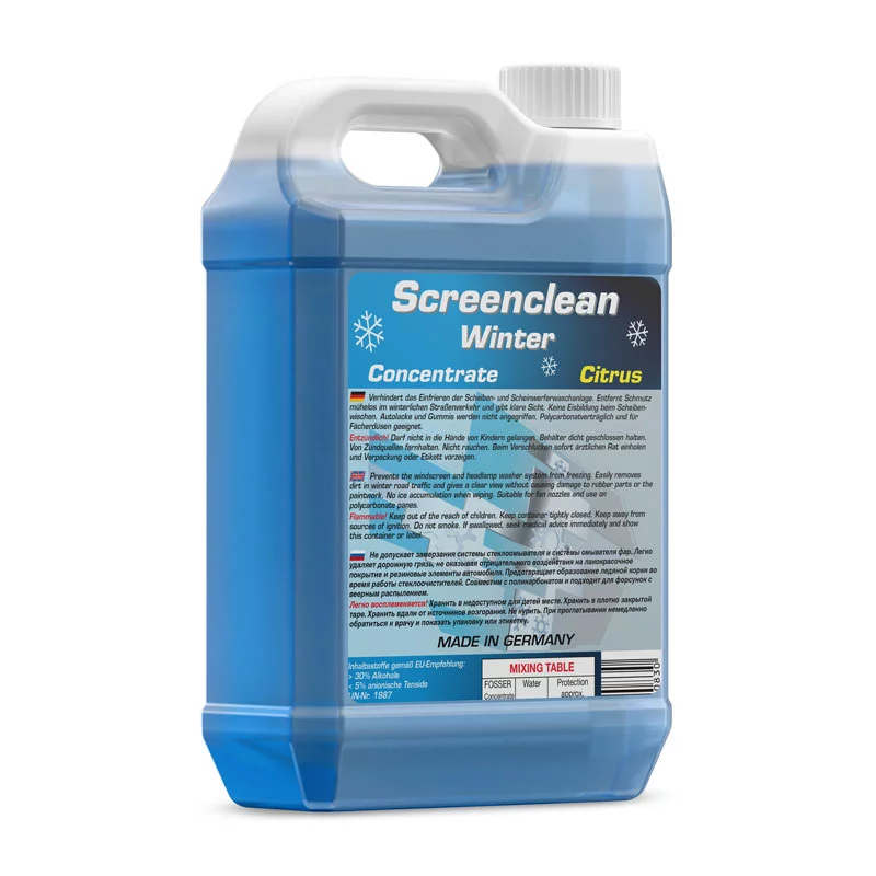Омыватель стекла -70 зимний концентрат FOSSER Screenclean Winter Conc 5 л