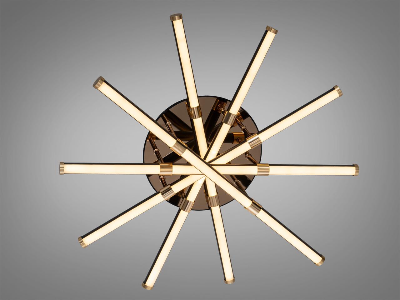 Люстра світлодіодна стельова для вітальні та офісу SX8256 70 Вт Чорний (SX8256/5BK) Люстра світлодіодна стельова для вітальні та офісу SX8256 70 Вт Чорний (SX8256/5BK)