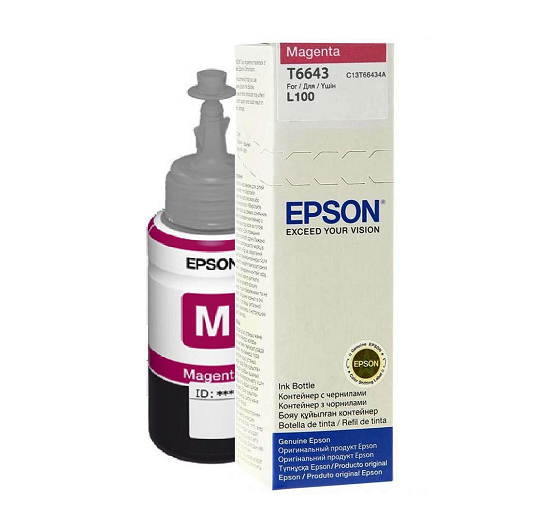 Фарба для принтера Epson T6643 for L100/L110/L200/L210/L355 70 мл Magenta (C13T66434A)