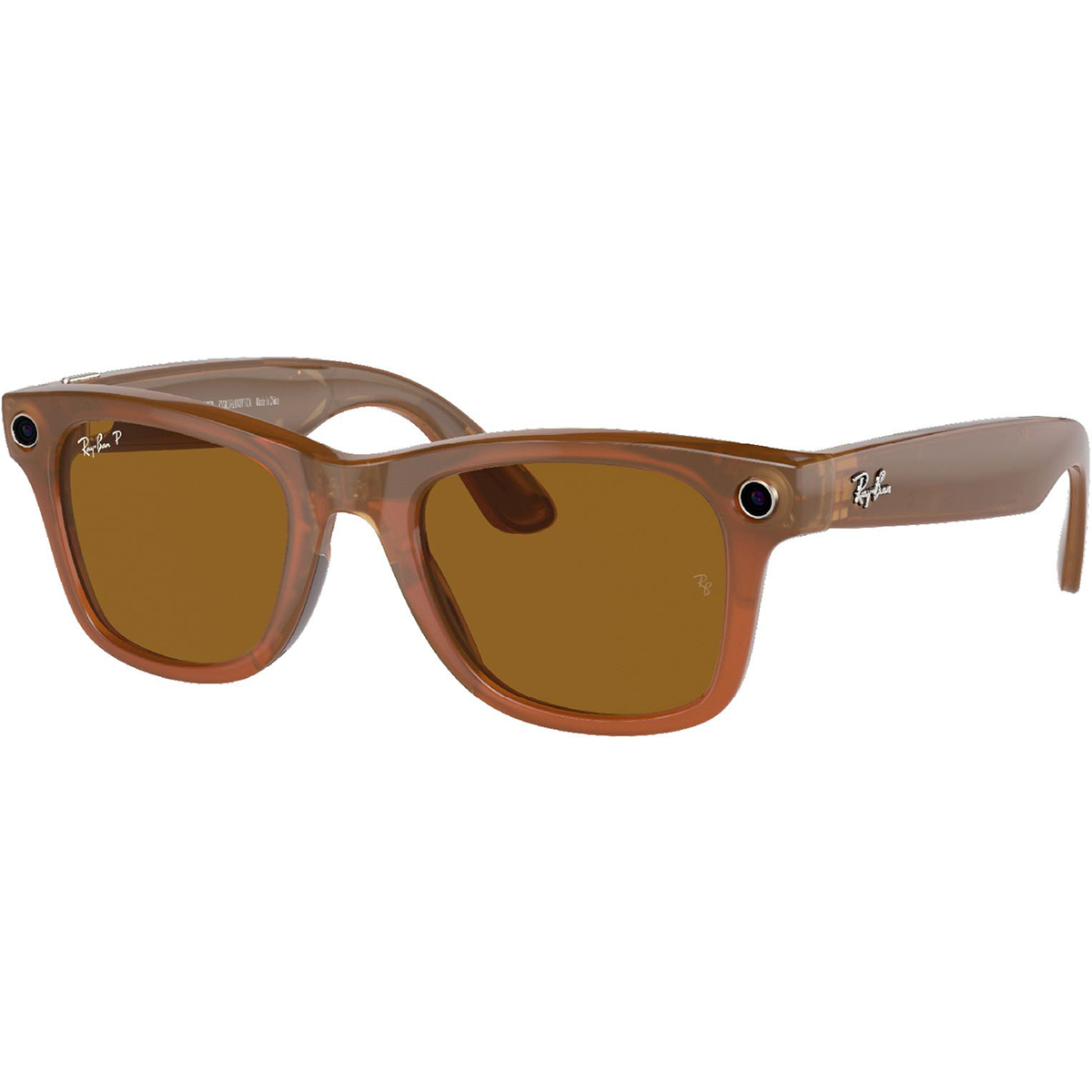 Смарт-очки Ray-Ban Meta Wayfarer Shiny Caramel Frame Brown Lenses RW4006 670683 50-22