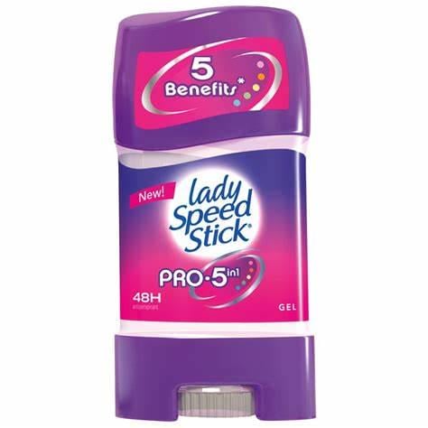 Дезодорант-антиперспірант гелевий Lady Speed Stick PRO 5в1 65 г (8714789966403)